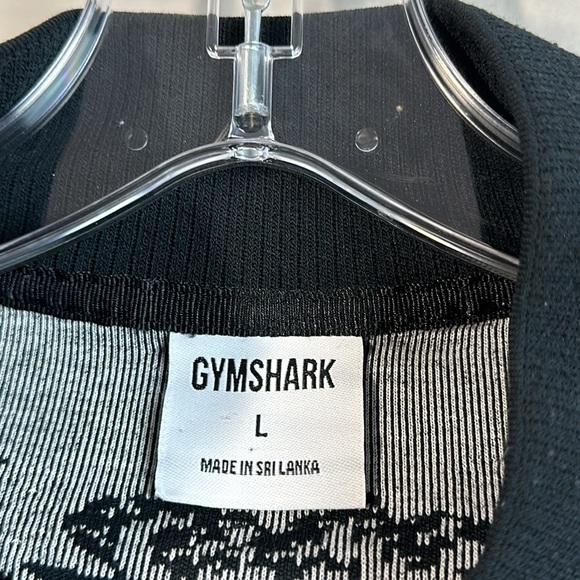 GYMSHARK Adapt Black & White Camo Seamless Track Jacket Size L - Picture 14 of 16